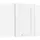 VCM Eckschrank Colura 57 x 57 x 60 cm Weiß
