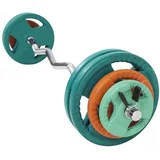 GORILLA SPORTS Hantel-Set Langhantel Set 35kg, SZ Curlstange 120cm, 2x1,25kg / 2x2,5kg / 4x5kg