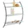 Wenko Wandregal Vermont Chrom mit 3 Glasablagen 57 x 71 x 22 cm Chrom