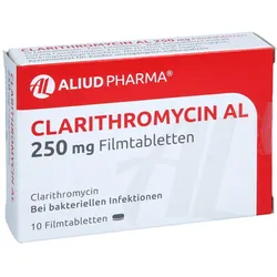 Clarithromycin AL 250 mg Filmtabletten 10 St