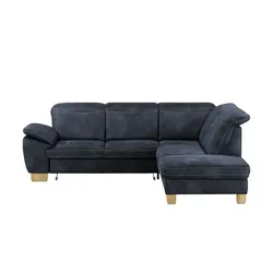 meinSofa Ecksofa  Raica , blau , Maße (cm): B: 266 H: 91 T: 243.0