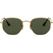 Ray Ban Hexagonal Flat Lenses RB3548N 001 51-21 gold/green classic