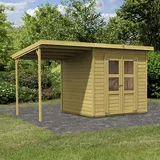 Karibu Merseburg 5 2,38 x 2,10 m natur