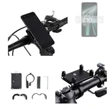 K-S-Trade Smartphone-Halterung für Vivo iQOO Z10 Lite, (Handyhalterung das Fahrrad Halter Lenkstange Fahrradhalterung) schwarz