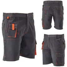 TRIZERATOP Arbeitshose / Shorts DORIA grau/orange Gr. XXL