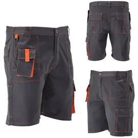TRIZERATOP Arbeitshose / Shorts DORIA grau/orange Gr. XXL
