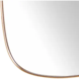 Beliani Wandspiegel Gold Metall Oval, 39x95x3 cm