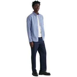 GANT Reg Gingham Langarmhemd College Blue 3XL