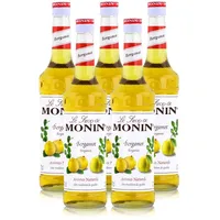 Monin Sirup Bergamot 700ml - Cocktails Milchshakes Kaffeesirup (5er Pack)