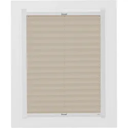 Dachfensterplissee SUNLINES "Young Style Energy Saving", beige (sand, weiß), B:97,40cm H:115,90cm, Obermaterial: 100% Polyester, Plissees, mit Energiespareffekt, mit Führungsschienen