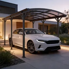 Home Deluxe Design Carport Falo 5,05 x 3,00 m Anthrazit inkl. Montagematerial