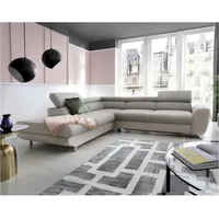 JVmoebel Ecksofa Multifunktionale Schlafcouch in Grün und Beige mit Bettkasten, Made in Europa grau