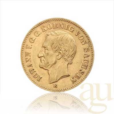 20 Mark Goldmünze Johann König von Sachsen