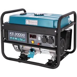 K&S Könner&Söhnen Könner & Söhnen KS 3000G - Hybrid Benzin-LPG 4-Takt Stromerzeuger, Kupfer Generatoren 3000 Watt, 16A, 230V, Generator für Kleinhaus, Garage oder Camping