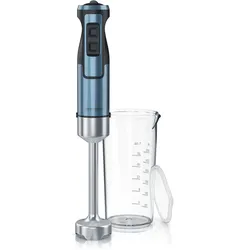 Arendo Edelstahl Stabmixer 1000 Watt - vierflügeliges Messer - Handmixer - Pürierstab - stufenlose Geschwindigkeitsregelung - Turbotaste