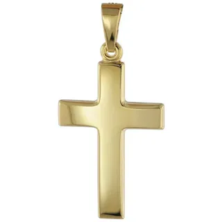 trendor 08610 Kreuz Anhänger für Damen und Herren 585 Gold 21 mm