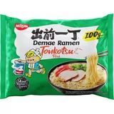 Nissin Demae Ramen – Tonkotsu, Einzelpack, Instant-Nudeln japanischer Art, mit Schweinefleisch-Geschmack, Sesamsamen & asiatischen Gewürzen, schnell & einfach zubereitet, asiatisches Essen (1 x 100 g)