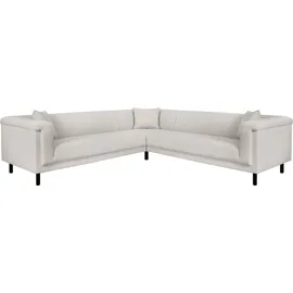 Home Affaire Ecksofa HOME AFFAIRE "AGNIA L-Form B/T/H: 244/244/71 cm", beige (creme), B:244cm H:71,5cm T:244cm, 100% Polyester, Sofas, Ecksofa, incl. Zierkissen, gleichschenklig, auch in Cord