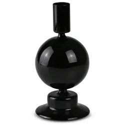 AM Design Kerzenleuchter 16 cm Glas Schwarz S (Small)