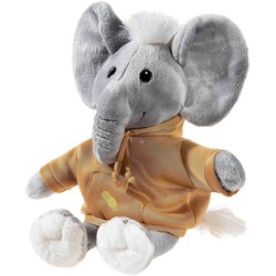 Heunec® Kuscheltier Hoody Crew, Elefant Eddy Erdnuss 35 cm grau