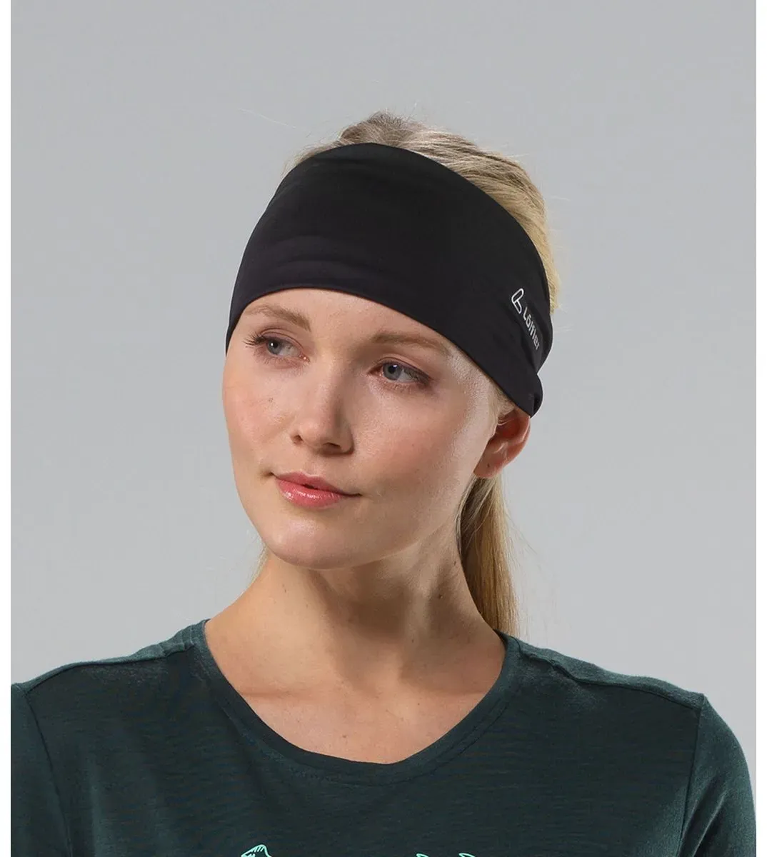 Löffler Elastic Hairband UNI black (990) OS