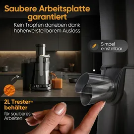 Proficook PC AE 1326 Slow Juicer schwarz