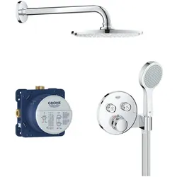 Grohe Cosmopolitan Rainshower Kopfbrauseset 210 Chrom, Brausearm 286mm, 1 Strahl, 8,5l/min 26062000