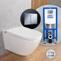 Evineo ineo3 softcube Dusch-WC mit WC-Sitz Weiß
