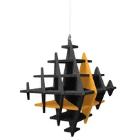 Platino24 Wandpaneel CUBO orange 3 St. 40 x 40