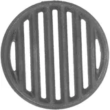 Hemobllo Runder Feuerrost aus Eisen für Outdoor Cooking Gusseisen Kochrost mit Hoher Wärmespeicherung und Vielseitiger Verwendung als Grill und Kaminrost