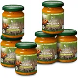 biozentrale Brotaufstrich Linse Balsamico | 6 x 125 g | vegan & laktosefrei | mit 14% Linsen | Aufstrich auf Gemüsebasis mit Balsamico | lecker auf Brot oder zum Verfeinern von Gerichten