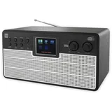 Dual DAB+/Internetradio IR 100, schwarz/silber, DAB+, Wlan, Bluetooth - Schwarz