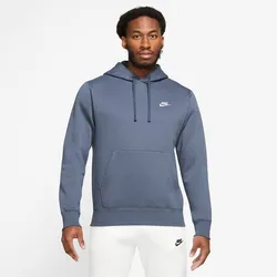 NIKE Herren Sweatshirt "Club Fleece" mit Kapuze, DIFFUSED BLUE/DIFFUSED BLUE/WHITE, XXL