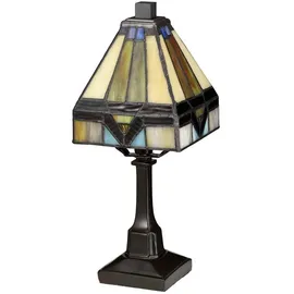 Quoizel Holmes Tiffany Mini-Tischlampe Bunt