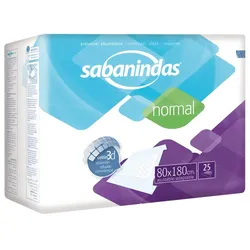 Sabanindas Normal Bettschutzeinlage Unterlagen 25 St