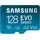 Samsung EVO Select (2024) microSD-Karte + SD-Adapter, 128 GB, Speicherkarte für Smartphone und Tablet, UHS-I U3, 4K UHD, Full HD, 160 MB/s Lesen, MB-ME128SA/EU
