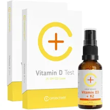 cerascreen Kontrollset 2 Vitamin D Tests+Vitamin D Spray