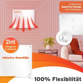 Kesser Infrarotheizung 2in1 2000 W Weiß