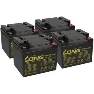 KungLong Akku Batterie Roller Elektromobil E-Scooter E Rex 1500 4x 12V 50Ah 48V AGM Blei Bleigel wie 55Ah 60Ah 66Ah kompatibel