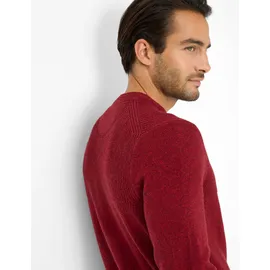 Brax Herren, Strickpullover Style RICK", red wine, dunkelrot, Gr. L (52),