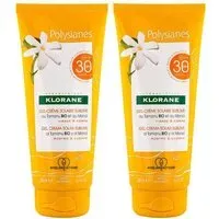 KLORANE Gel-crème Solaire Sublime au Monoï et Tamanu BIO SPF30 Visage & Corps 2x200 ml