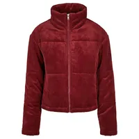 URBAN CLASSICS Corduroy Puffer Big Jacke Bordeaux 4XL