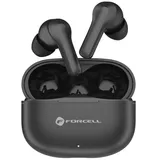 forcell F-AUDIO Bass Engine kabellose Bluetooth-Kopfhörer TWS ANC + ENC + TUYA APP Schwarz