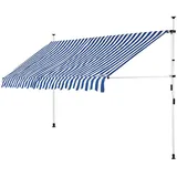 200 cm blau/weiß