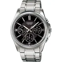 Casio Herren Uhr Casio MTP-1375D-1ADF - Schwarz/Schwarz