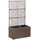 vidaXL Hochbeet mit Rankgitter 58 x 30 cm Braun