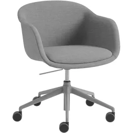 Muuto Fiber Conference Armchair, swivel base, remix 133 / grau
