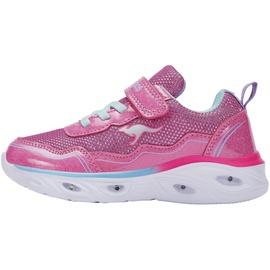 KANGAROOS Mädchen K-sl Sparklite Ev Sneaker, Neon Pink Lavender, 30 EU