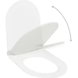 vidaXL Toilettensitz mit Absenkautomatik und Quick-Release Weiß