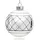SIKORA Highlights 4er Set Christbaumkugeln besondere Weihnachtskugel Christbaumschmuck aus Glas Silber, Farbe | Modell:Modell Wien Silber, Höhe in cm:8 cm